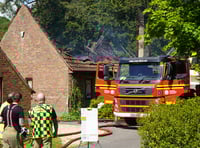One person in hospital after Rowledge house blaze 