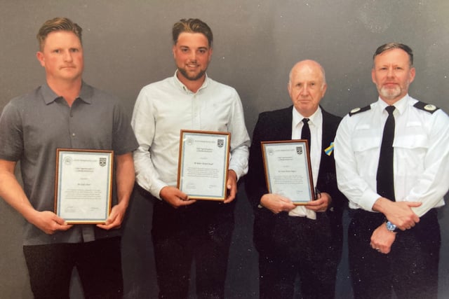 Commendation for brave trio who came to rescue of crash victim