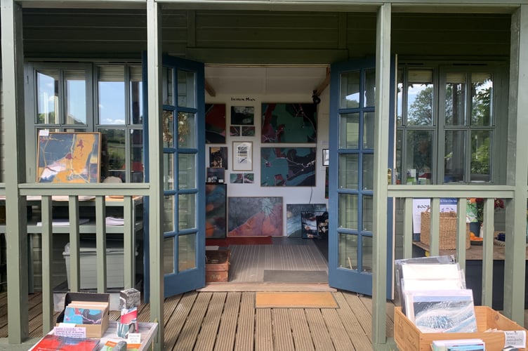 Colourful works on display at one of the ten Hindhead studios