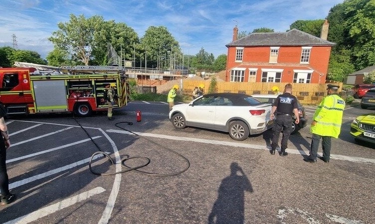 Accident at Golden Pot crossroads, near Shalden.