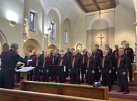 Choir performance raises the church roof