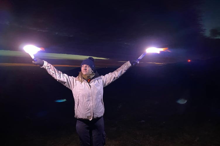 Surrey Deputy Police and Crime Commissioner Ellie Vesey-Thompson takes part in Light the Lakes 2022.