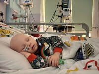 Brave Felix battles two rare cancers before third birthday