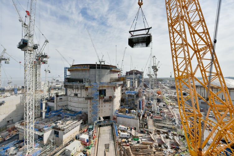Progress at Hinkley Point C has been accelerated by using prefabrication methods.