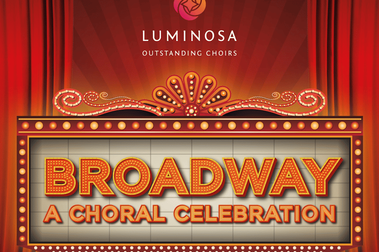 Luminosa poster for Broadway: A Choral Celebration.