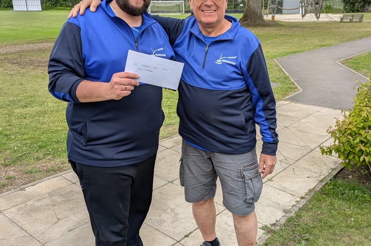 Johnny Castaing and Christian Revill from London Petanque Club won the open doubles competition at Bordon Petanque Club, BOSC, Bolley Avenue, Bordon, June 8th 2025.