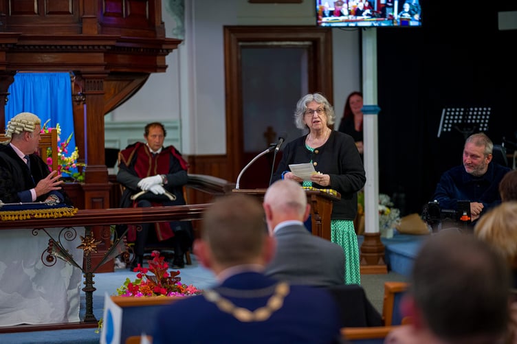 Departing mayor Cllr Carol Swain