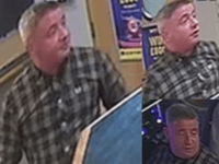 Police seek this man after staff member assaulted at betting shop