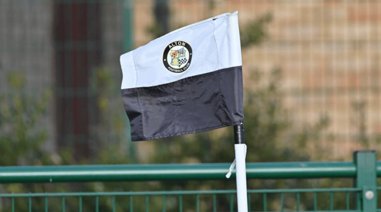 Alton Football Club corner flag.