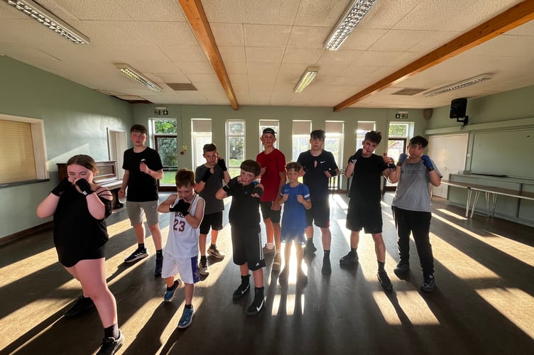 Young boxers show off their moves at the Stable Amateur Boxing Club in Liphook, June 2025.
