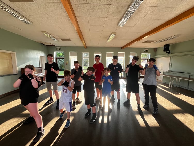 Young boxers show off their moves at the Stable Amateur Boxing Club in Liphook, June 2025.
