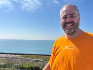Kevin completes epic cross-Channel swim for hospice care