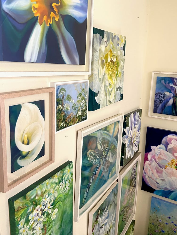 Hallway in Anita Nowinska's home.
