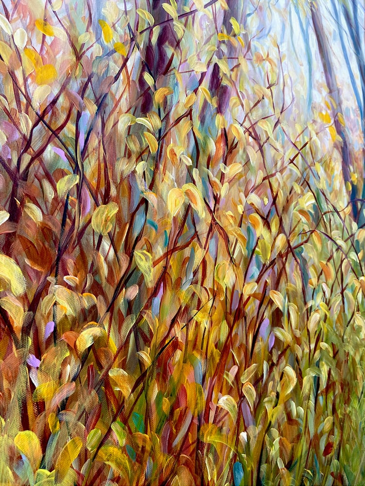 Close up of brush strokes by Anita Nowinska