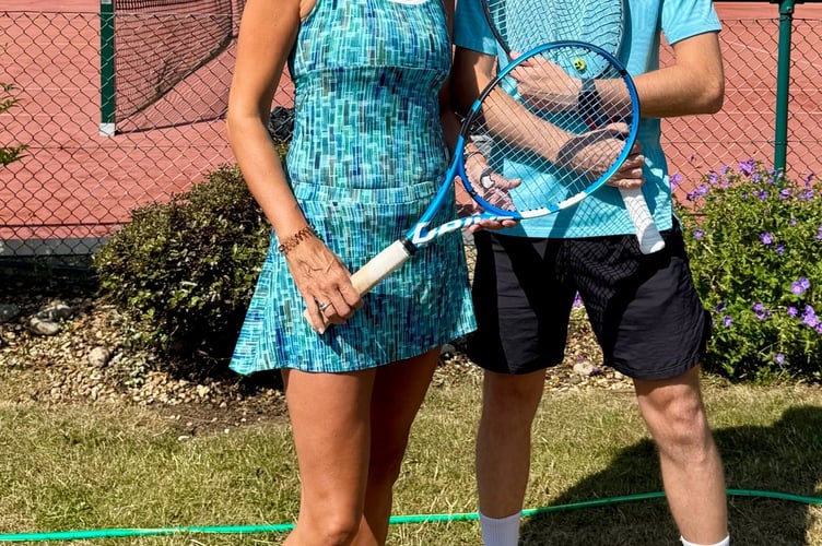 Bourne Club, Farnham, president Sally Jenner and vice-president Dan Jacobs, June 23rd 2025.