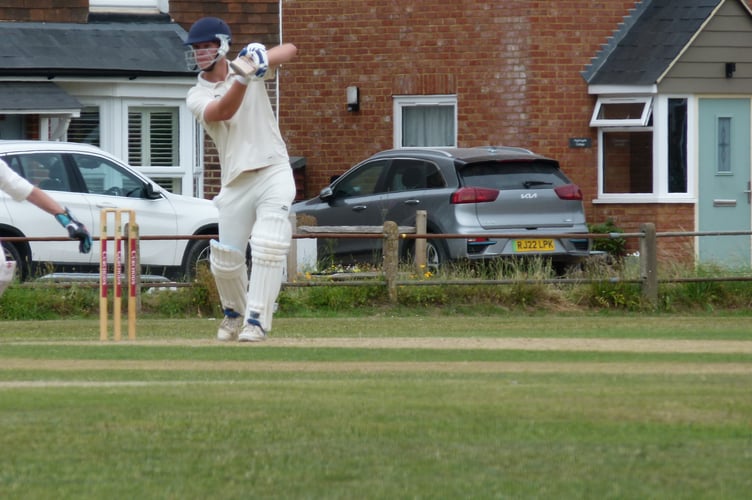 Drew Upward, batting for Waverley at Elstead, June 22nd 2025.