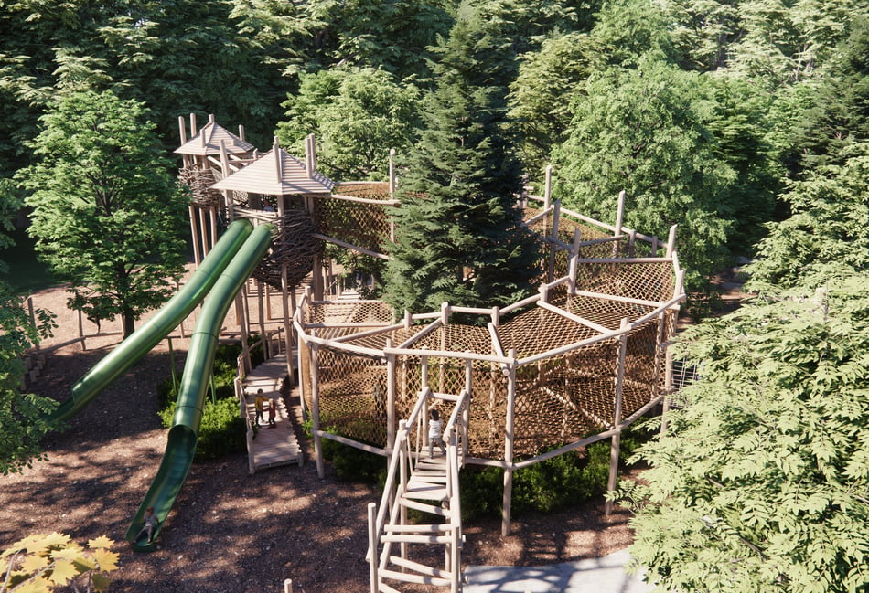 <p>A rendering of the new outdoor play area at Birdworld.</p>
