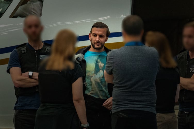 James Harding's arrest.