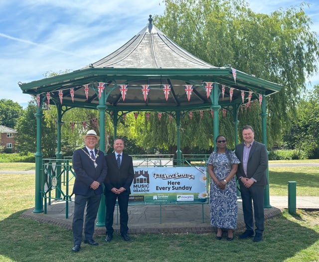Fun is the order of business as mayor thanks sponsorship duo