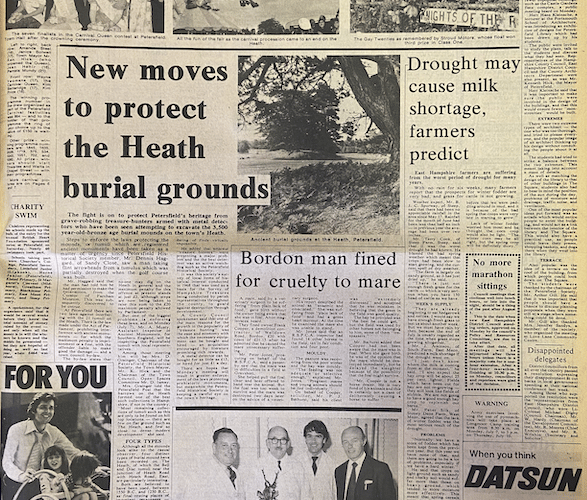 Petersfield Post front page, July 3rd 1975.