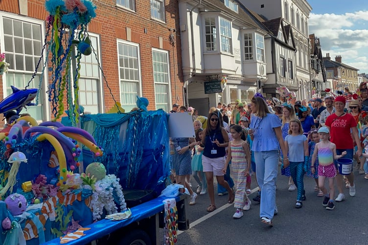 The parade at Farnham Carnival 2025.