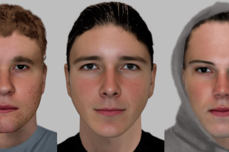 E-fit of three youngsters wanted in connection with wildlife crimes at Fleet Pond.