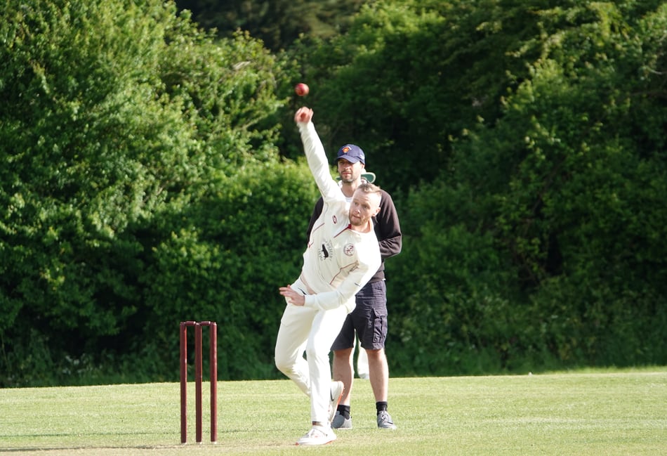 <p>Ollie Sedgwick bowled an economical spell</p>