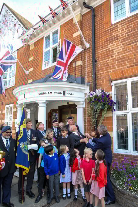 Armed Forces Flag Farnham Town Hall