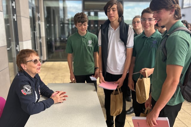 Student seeing stars as Helen Sharman gives Weydon talk
