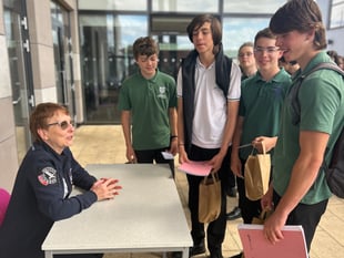 Student seeing stars as Helen Sharman gives Weydon talk