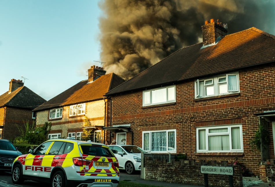 <p>A fire in Haslemere on the evening of July 10, 2025</p>