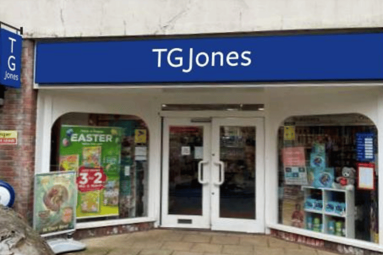 Proposed TG Jones rebrand, Westbrook Walk, Alton, July 8th 2025.