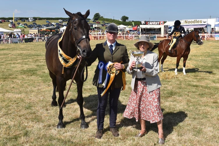 Success for this rider in the horse section of the Liskeard Show. (Picture: Jon Harris Photography)