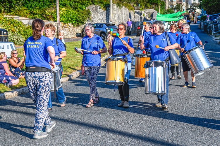 The St Barts Samba Band getting the feet tapping. (Picture: Derek R Williams)