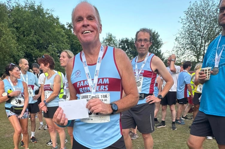 Justin Clarke was first M65 at Gibbet Hill