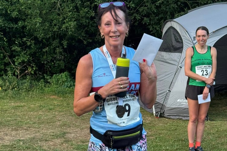 Kay Copeland was first F65 at Gibbet Hill