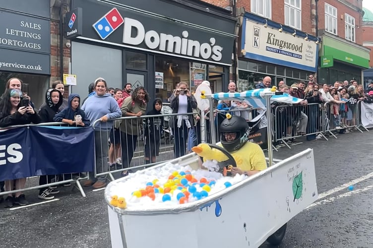 This entrant in the Bordon Soapbox Derby really soaked up the attention. See page 14 for more.