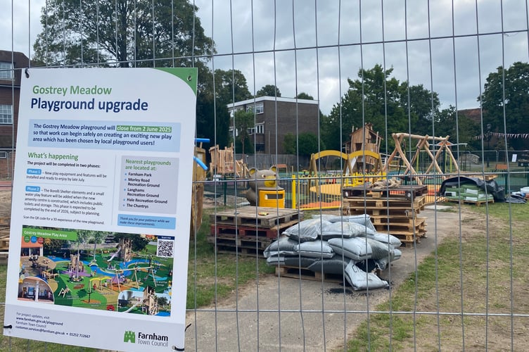 Gostrey Meadow Play Area Work