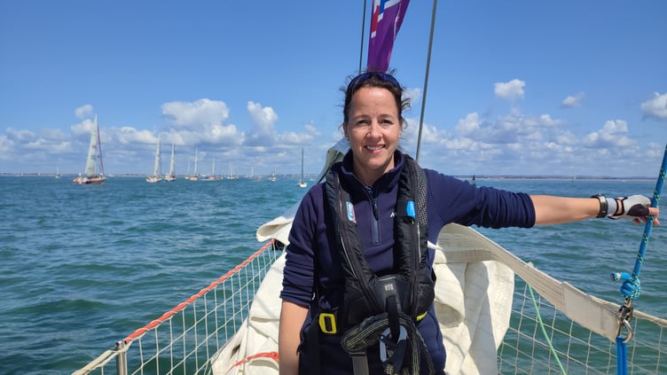 Natasha Nicholson preparing for the Clipper 2025–26 Round the World Yacht Race