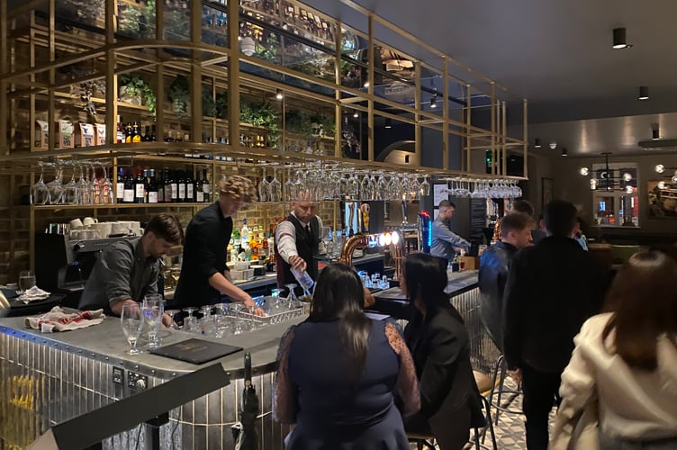 Packed bar on opening night at the Third Monkey
