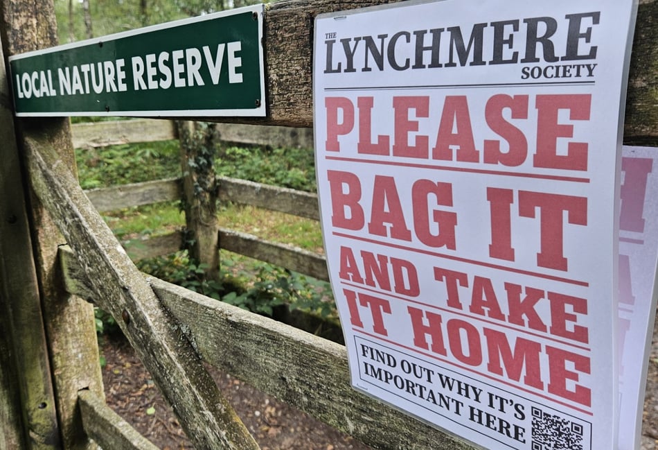<p>‘Bag it and Bin it’ signs around Lynchmere Common aim to deter the increasing problem of dog poo bags being littered.</p>