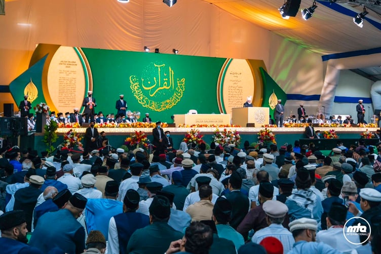 Main marquee at Jalsa Salana 2025