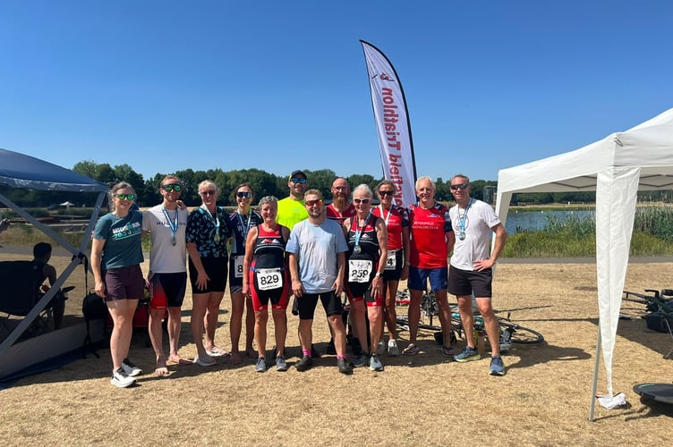 Back row: Rowena Rogers (left), Josh Lahiri, Kathryn Pillar, Amy Woods, Leighton Jones, Jamie Mansfield, Amanda Wellesley, David Robins and Ross Gentry. Front row: Linda Robbins (left), Matt Jolin and Rose Beddington.