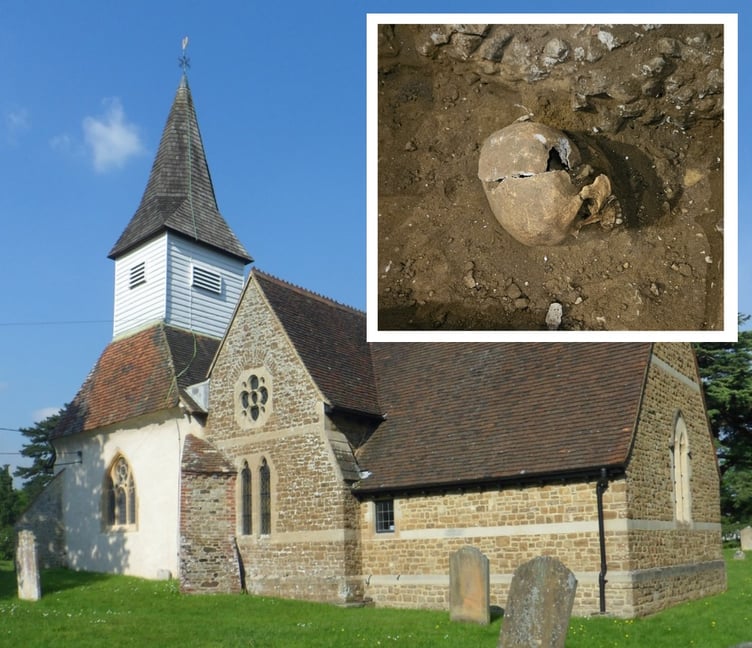 St James Elstead Skull