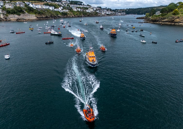 Gig rowers were among those saying goodbye to the Maurice and Joyce Hardy lifeboat. (Picture: Paul Williams)