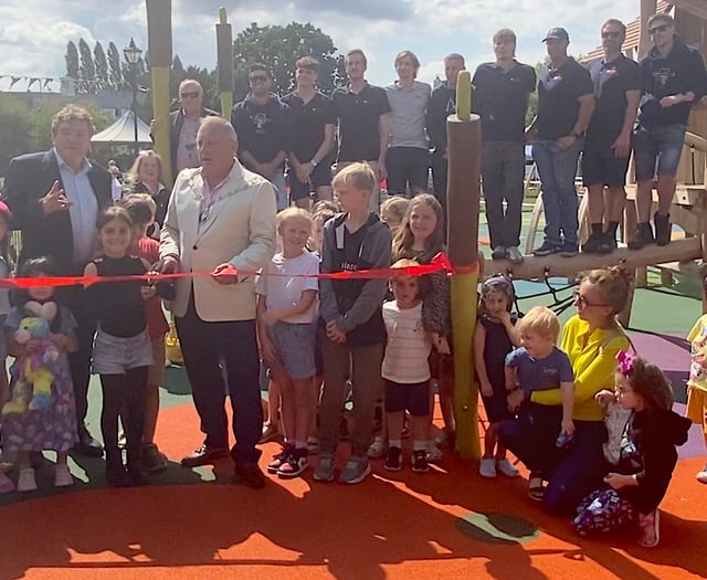 Joy as 'destination' playground opens at Gostrey Meadow