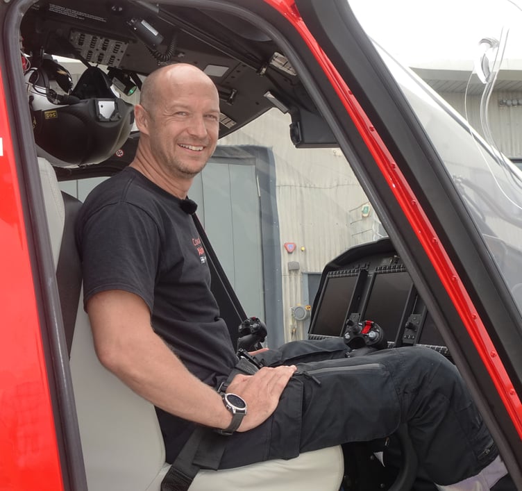 Ready to take to the skies of Cornwall in the New Cornwall Air Ambulance is pilot Adam Smith. (Picture: Adrian Jasper)