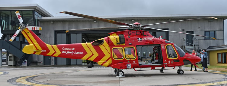 Cornwall Air Ambulance's new CNLL helicopter. (Picture: Adrian Jasper)
