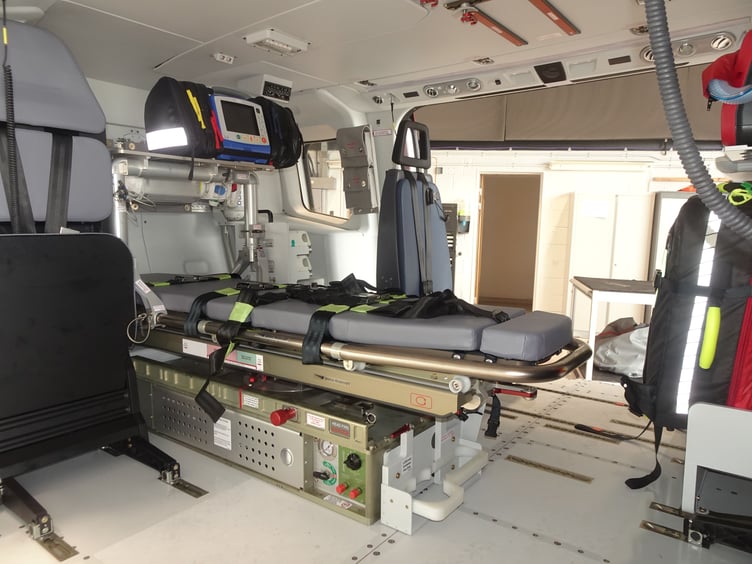 The stretcher where patients are given treatment. (Picture: Adrian Jasper)