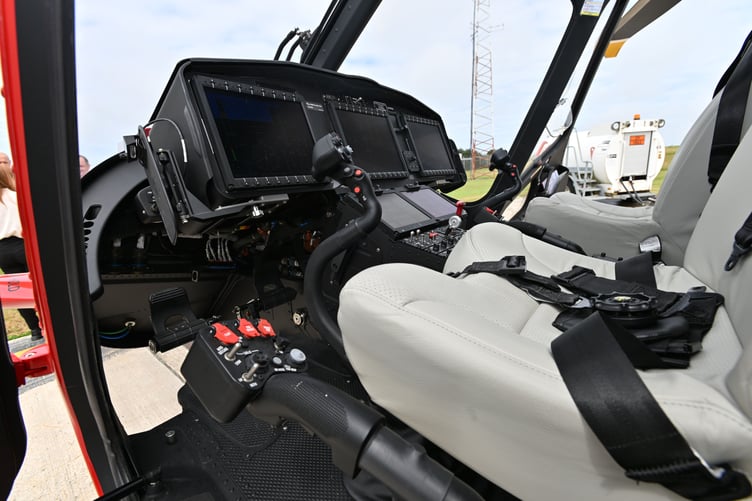 The air ambulance cockpit. (Picture: Adrian Jasper)